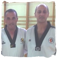 Roberto y Florian cinturones negros del club y miembros de la junta directiva